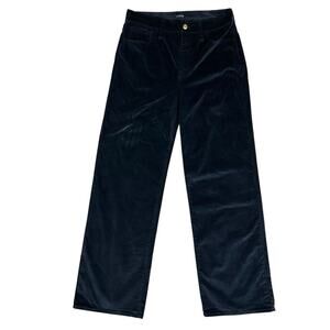 J.Crew Wide Leg Velvet Dress Pants Trousers Stretch Granny Core Chic Size 28